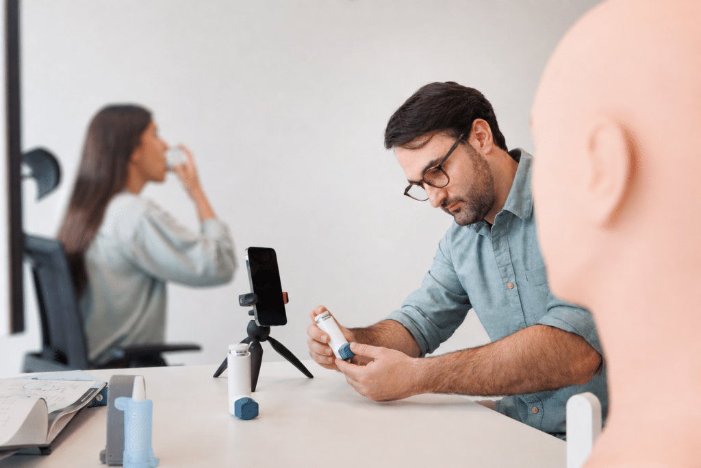 validation testing of an inhaler